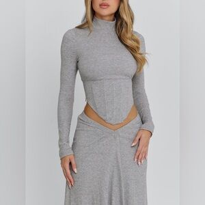 Outcast Grey Amelis Top